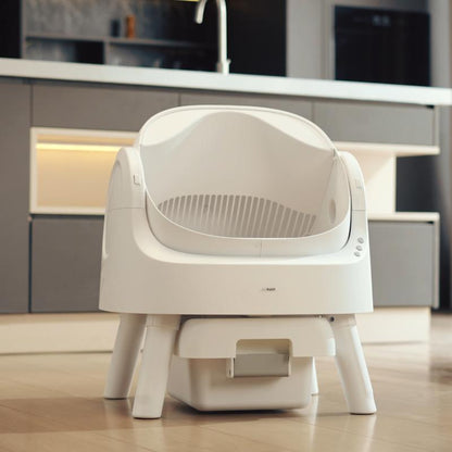 Petpivot Autoscooper 11 Open-Top Self-Cleaning Cat Litter Box with Odor-Free Waste Disposal and Included Trash Bags